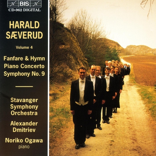 Couverture SYMPHONIE 9 / CONCERTO PIANO / FANFARE & HYMN de Harald SAEVERUD