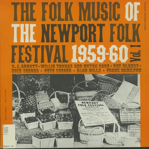 Couverture THE FOLK MUSIC OF THE NEWPORT FOLK FEST. VOL 1