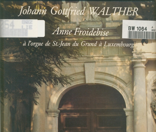 Couverture PRELUDES,CHORALS,FUGUES de Johann Gottfried WALTHER