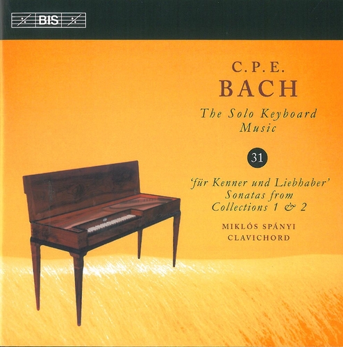 Couverture SOLO KEYBOARD MUSIC VOL.31 de Carl Philipp Emanuel BACH