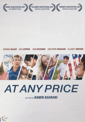Couverture AT ANY PRICE de Ramin BAHRANI
