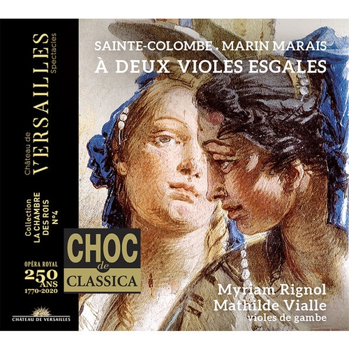 Couverture A DEUX VIOLES ESGALES (+ MARAIS, LEMOYNE, MARCHAND) de Monsieur de SAINTE-COLOMBE [LE PÈRE]