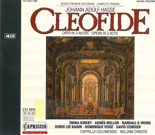 Couverture CLEOFIDE de Johann Adolf HASSE