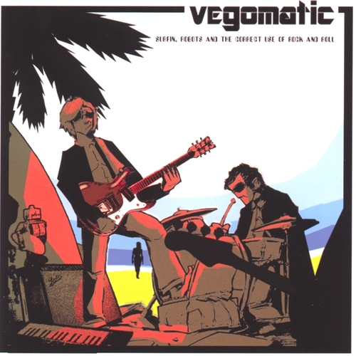 Couverture SURFIN, ROBOTS AND THE CORRECT USE OF ROCK AND ROLL de VEGOMATIC