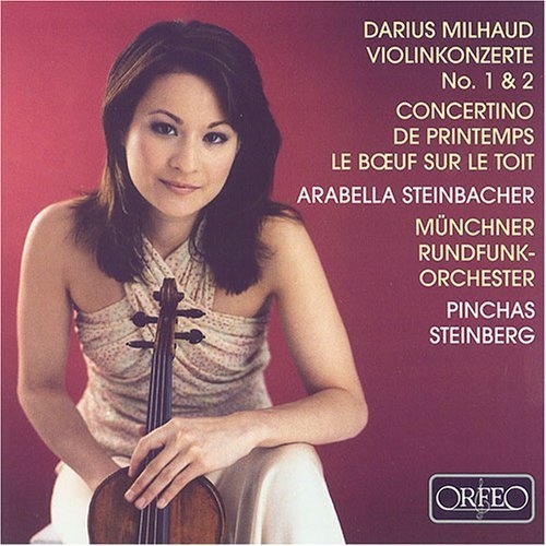 Couverture CONCERTO VIOLON 1,2 / CONCERTINO DE PRINTEMPS / BOEUF SUR de Darius MILHAUD