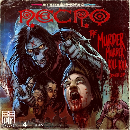 Couverture THE MURDER MURDER KILL KILL DOUBLE EP de NECRO