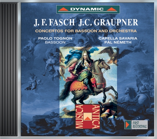 Couverture CONCERTO BASSON / SYMPHONIE  (+ GRAUPNER: CONCERTOS BASSON) de Johann Friedrich FASCH