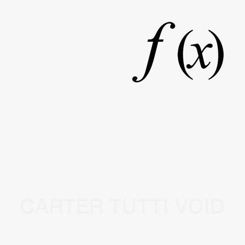 Couverture F (X) de CARTER TUTTI VOID