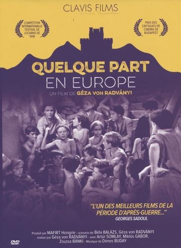 Couverture QUELQUE PART EN EUROPE de Géza RADVÁNYI