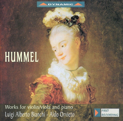 Couverture OEUVRES POUR VIOLON/ALTO ET PIANO de Johann Nepomuk HUMMEL