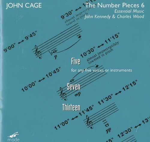 Couverture FIVE / SEVEN / THIRTEEN (NUMBER PIECES 6) de John CAGE