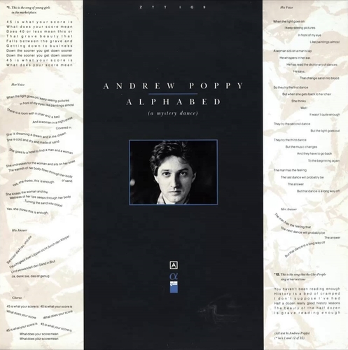 Couverture ALPHABED (A MYSTERY DANCE) de Andrew POPPY