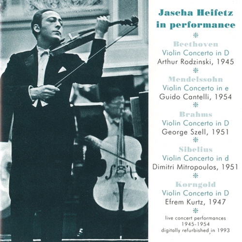 Couverture HEIFETZ EN CONCERT 1945-1954