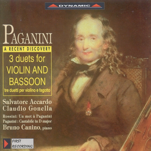 Couverture DUOS VIOLON BASSON (3) / CANTABILE (+ ROSSINI) de Nicolo PAGANINI