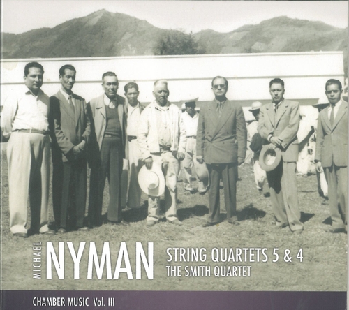 Couverture STRING QUARTETS 5 & 4 de Michael NYMAN