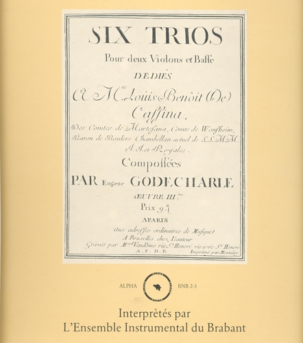 Couverture TRIOS 2 VIOLONS BASSE de Eugene Jean-Charles GODECHARLE