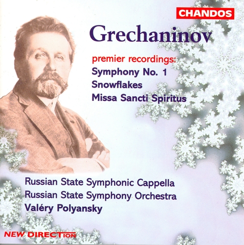 Couverture SYMPHONIE 1 / SNOWFLAKES / MISSA SANCTI SPIRITUS de Alexander Tikhonnov. GRETCHANINOV