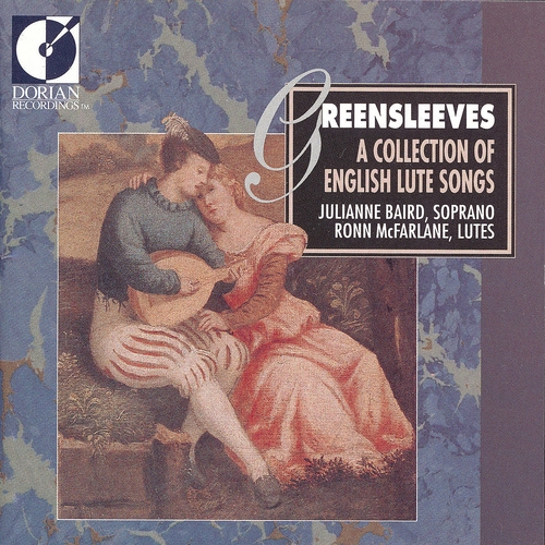 Couverture A COLLECTION OF ENGLISH LUTE SONGS "GREENSLEEVES"