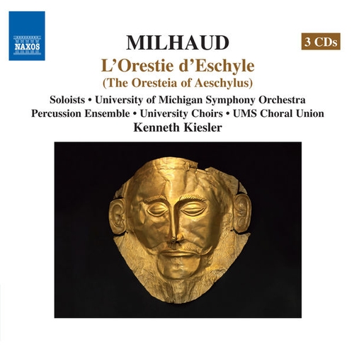 Couverture L'ORESTIE D'ESCHYLE de Darius MILHAUD