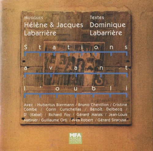 Couverture STATIONS AVANT L'OUBLI de Hélène & Jacques LABARRIÈRE