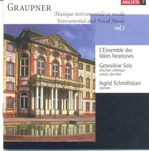 Couverture MUSIQUE INSTRUMENTALE ET VOCALE (VOL.1) de Christoph Johann GRAUPNER
