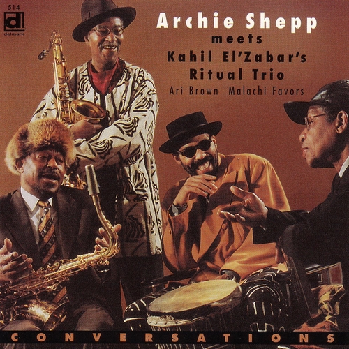 Couverture CONVERSATIONS - ARCHIE SHEPP MEETS THE RITUAL TRIO de Archie SHEPP & KAHIL EL'ZABAR RITUAL TRIO