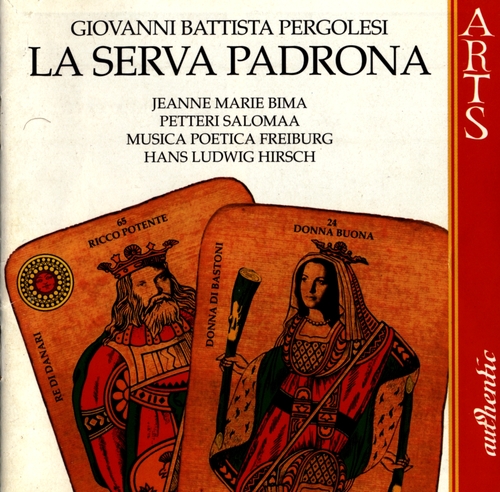 Couverture LA SERVA PADRONA de Giovanni Battista PERGOLESI