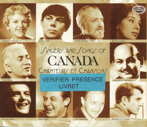 Couverture SINGERS AND SONGS OF CANADA