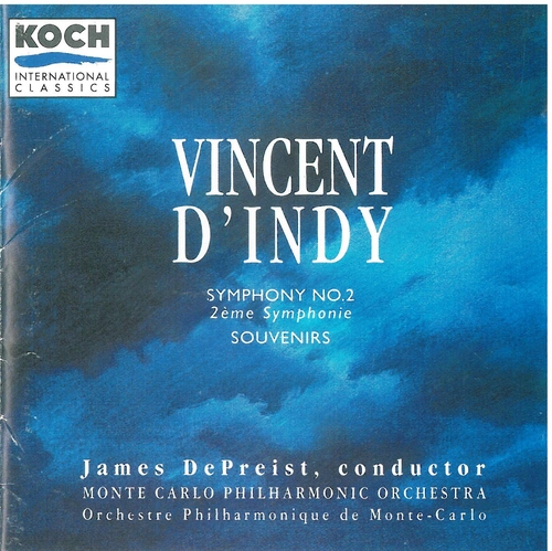 Couverture SYMPHONIE 2 / SOUVENIRS de Vincent d' INDY