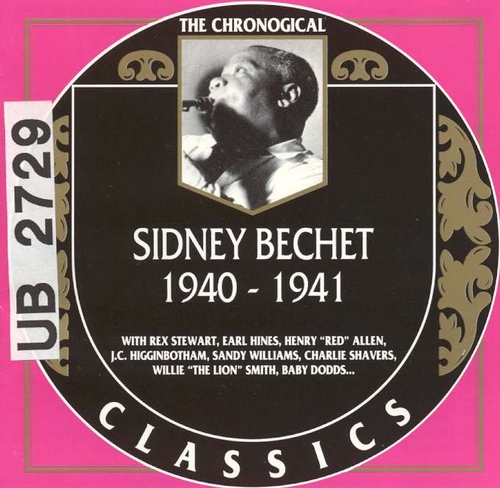 Couverture SIDNEY BECHET 1940-1941 de Sidney BECHET