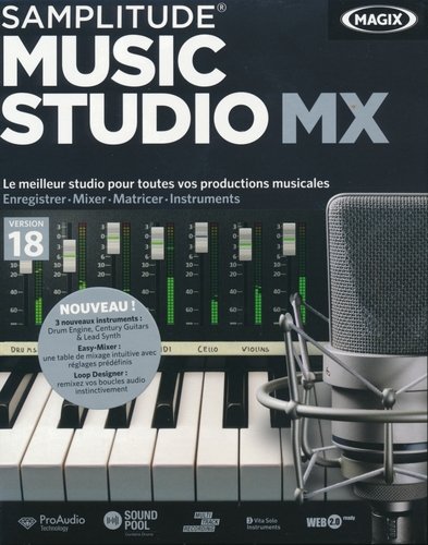 Couverture SAMPLITUDE MUSIC STUDIO MX