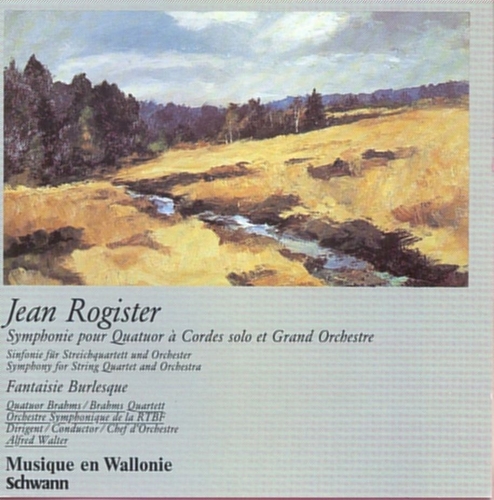 Couverture SYMPHONIE QUATUOR A CORDES SOLO & GR.O. /FANTAISIE BURLESQUE de Jean ROGISTER