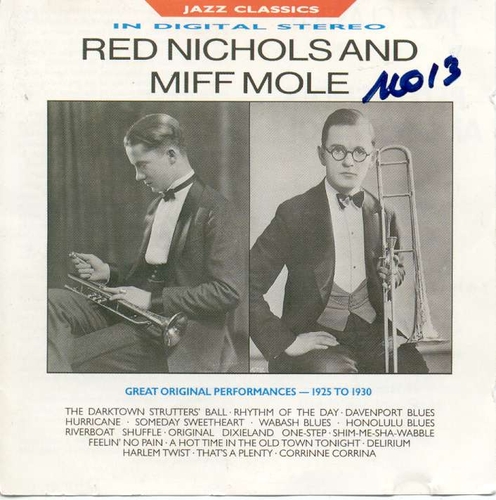 Couverture RED NICHOLS AND MIFF MOLE de Red NICHOLS