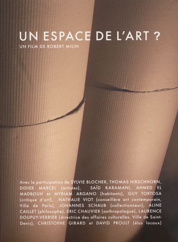 Couverture UN ESPACE DE L'ART ? - ROBERT MILIN - LIVRE-DVD