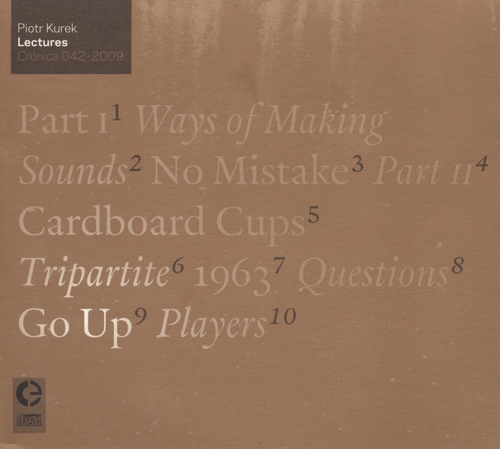 Couverture LECTURES de Piotr KUREK