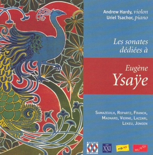 Couverture SONATES DÉDIÉES À EUGÈNE YSAÿE - FRANCK, ROPARTZ, MAGNARD...