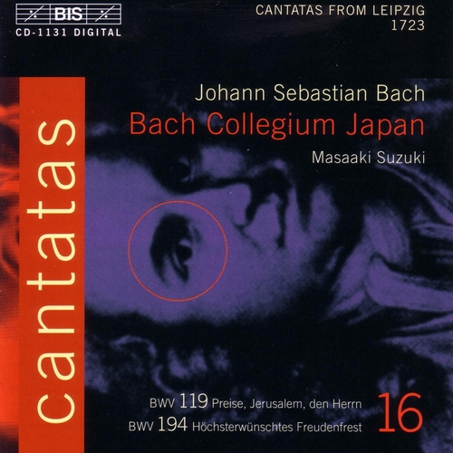 Couverture CANTATE: 119,194 (LEIPZIG 1723) de Johann Sebastian BACH