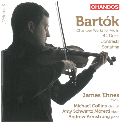 Couverture CHAMBER WORKS FOR VIOLIN VOL.3: 44 DUOS, CONTRASTS, SONATINA de Béla BARTOK