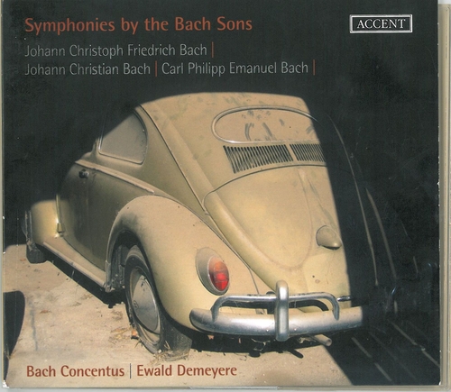 Couverture SYMPHONIES BY THE BACH SONS de La Famille BACH