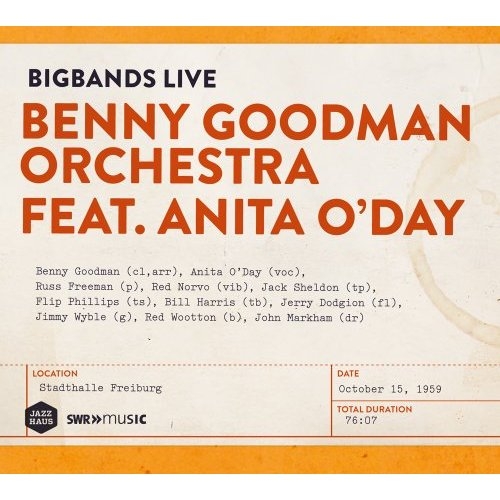 Couverture BIGBANDS LIVE de Benny GOODMAN ORCHESTRA FEAT. ANITA O'DAY