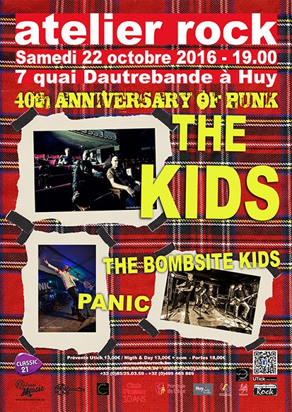 40e Anniversaire du Punk à l'Atelier Rock de Huy