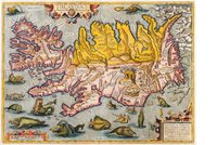 Abraham Ortelius - Islandia - carte de l'île vers 1590
