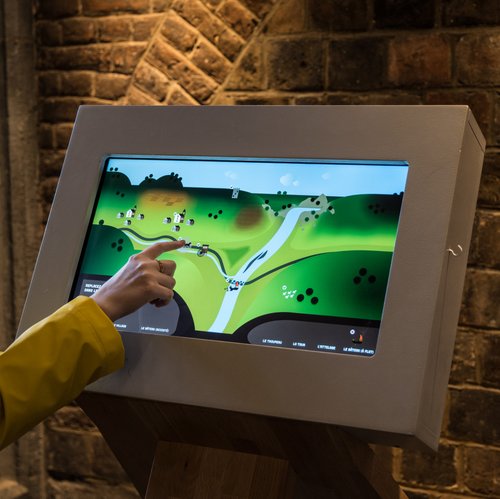 Maison du patrimoine médiéval mosan -Bouvignes 5 - borne interactive - Céline Bataille