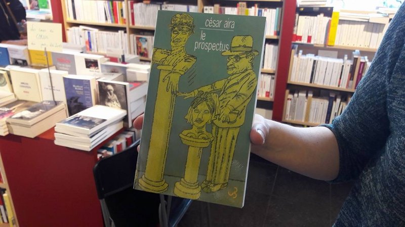 César Aira - Le Prospectus à la librairie Point Virgule - Namur