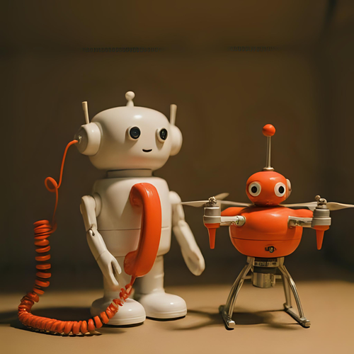 Robot téléphone et drone
