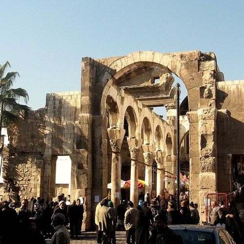 Le temple de Jupiter à Damas