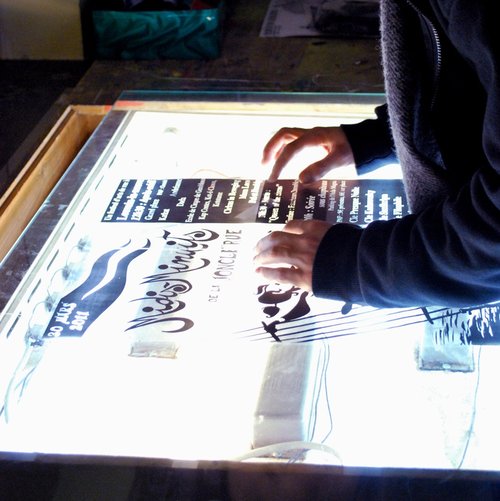 Atelier de sérigraphie à PointCulture LLN