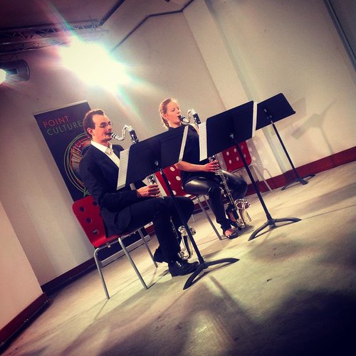 CLARI.net. "Black" de Marc Mellits par Véronique Bernar et Simon Vilocq @ PointCulture ULB